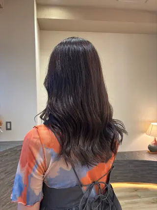 ロング カラー レイヤー✂︎ぷつボブ 艶カラー🤍noaのヘアスタイル