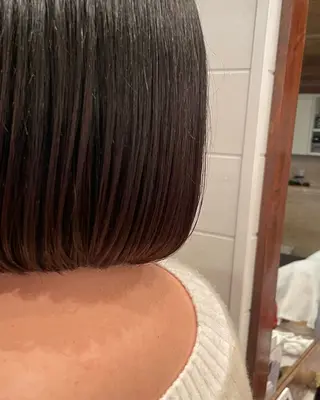 ショート ボブ/縮毛矯正/レイ ヤー♡Natsukiのヘアスタイル