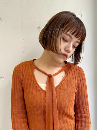 ショート カラー hemm,hemm.所属・ショート・ボブ MIKUのヘアスタイル