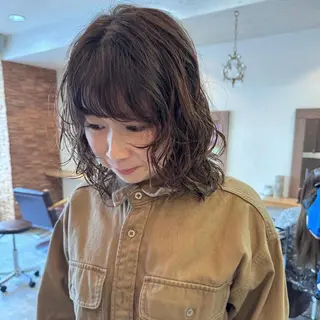 ミディアム パーマ gotoday shaire salon 神戸三宮所属・ショート/パーマ/ MIOのヘアスタイル