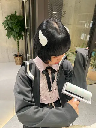 ショート カラー ヘアアレンジ ARIA💎縮毛矯正 ブリーチ💎複雑履歴のヘアスタイル