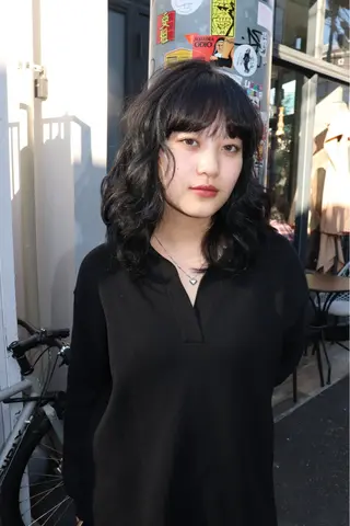 セミロング カラー ヘアアレンジ @kyoniyy KYONIのヘアスタイル