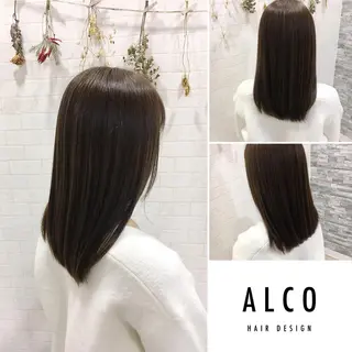 ミディアム カラー ワタイショウタ 髪質改善✨眉毛サロンのヘアスタイル