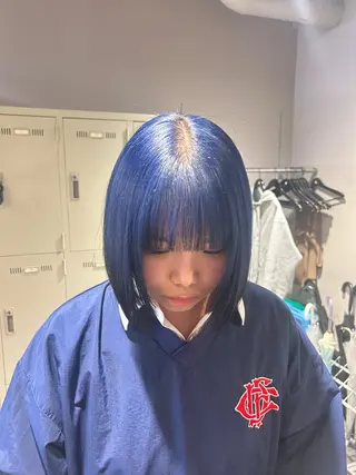 ショート カラー パーマ ヘアアレンジ メンズ キッズ ブリーチなしカラー/ ブラウン/レイヤーのヘアスタイル