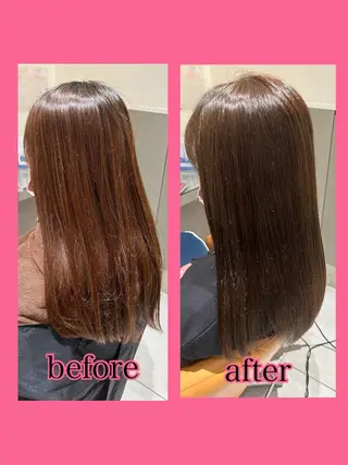 ロング カラー 大久保 陽子のヘアスタイル