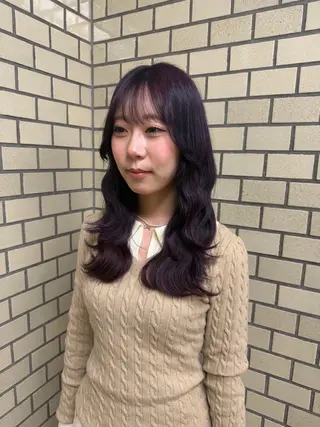 セミロング 池田凛/ ハイトーンカラーのヘアスタイル