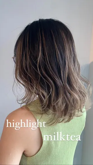 ミディアム カラー ☀️Luana☀️ 公式/大通のヘアスタイル