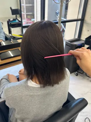 ミディアム カラー GiseL博多 HiROEのヘアスタイル