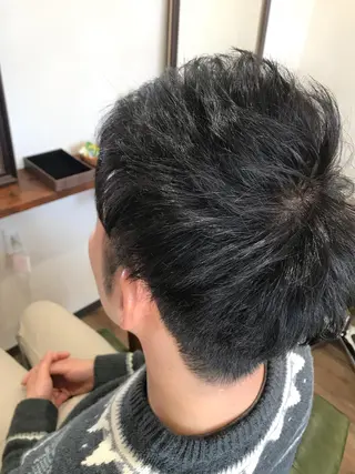 ショート カラー メンズ Rug Relief所属・Rug Relief 吉田のヘアスタイル