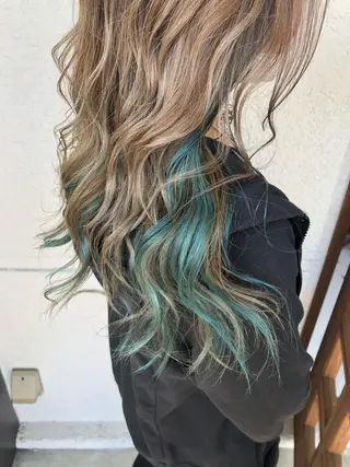 ロング カラー レイヤーカット匠 イソザキノリユキのヘアスタイル