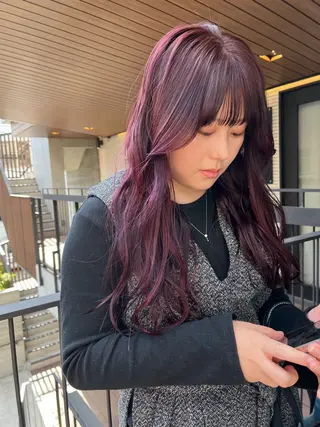 ロング カラー 暖色/パーマ 🌼クニトウメイのヘアスタイル