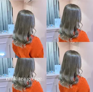 セミロング カラー パーマ ヘアアレンジ メンズ キッズ ネイル マツエク・マツパ RIYA❤︎ Aujuaソムリエのヘアスタイル