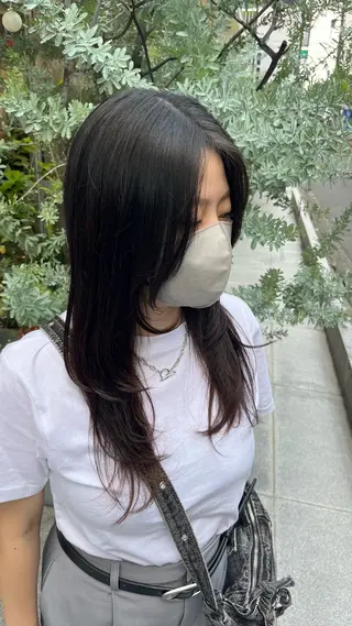 ロング 岡野 豪のヘアスタイル