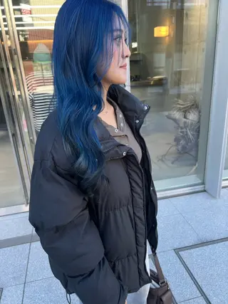 セミロング カラー 吉沢遣人/レイヤー 艶カラー/抜け感のヘアスタイル