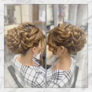 ロング ヘアアレンジ ヘアセット/着付け 𓇼 松本 夏美𓇼のヘアスタイル