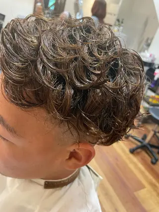 パーマ メンズ molla所属・浅香山✨美髪✨ やまもとあきこのヘアスタイル