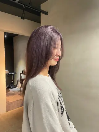 ロング 透明感・美髪 monsoワニベユナのヘアスタイル