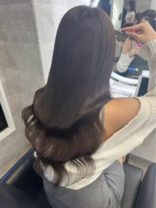 ロング REINA エクステ/ヘアセットのヘアスタイル