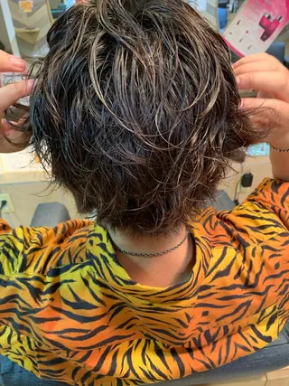 パーマ メンズ ハイトーンカラー🩵 耳ツボジュエリー👂のその他イメージ