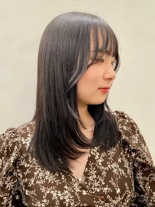 ミディアム カラー Paddle所属・似合わせレイヤー/ レイヤーパーマ/高倉のヘアスタイル