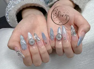 ロング Bling Salonのネイルデザイン