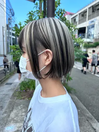 ショート カラー ヘアアレンジ 💕ブリーチ/ヘアメ 🎀YUUKAのヘアスタイル