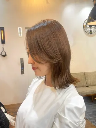 セミロング カラー kahona/カラー /パーマ/銀座のヘアスタイル