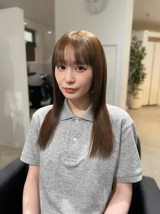 カラー AO所属・RISAKO 艶髪モテヘア🎀府中のヘアスタイル