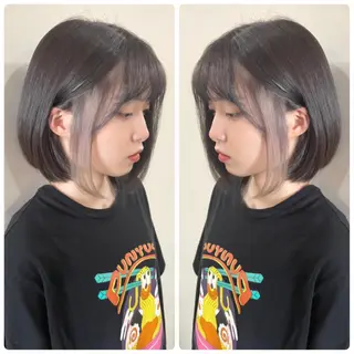 ショート カラー 京都大人女性ショート 徒歩1分/秋山のヘアスタイル