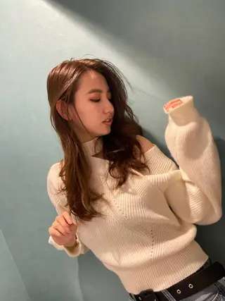 セミロング カラー and Art おのでらじんのヘアスタイル