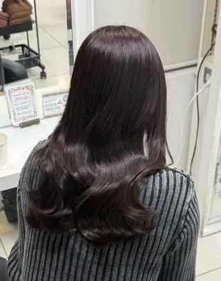 セミロング 透明感ハイトーン ︎︎☾mizukiのヘアスタイル