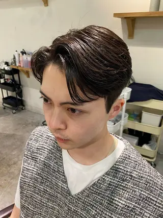 パーマ メンズ パーマ特化/フェザー パーマシャドウ/真生のヘアスタイル