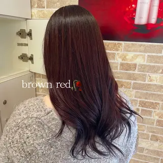 セミロング カラー 松下 紗季のヘアスタイル