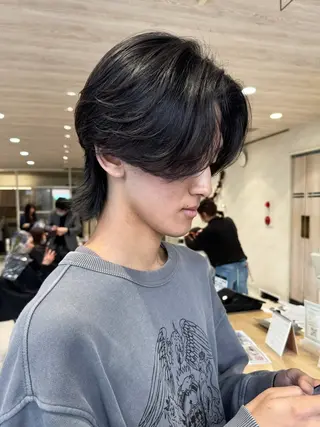 パーマ メンズ フェザー/ニュアンス パーマ/ryutoのヘアスタイル