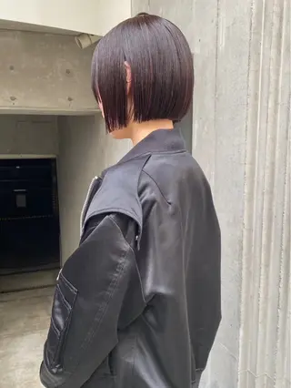 ショート tarte所属・地毛風ストレート🫧 ／艶カラー／イズミのヘアスタイル