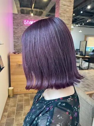 ミディアム SALOWIN心斎橋Suite店所属・洗っても取れない 髪質改善|OJIROのヘアスタイル