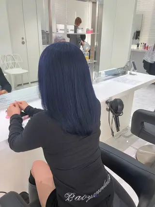 セミロング カラー 🤍ྀི透ける寒色 Cocoa🤍ྀིのヘアスタイル