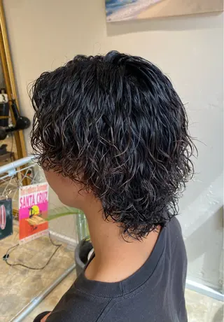 パーマ メンズ 🌴パーマオタク🌴 長谷川　諒佑🌈のヘアスタイル