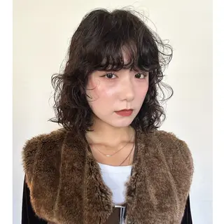 ミディアム ITbyALBUM 下北沢店のヘアスタイル