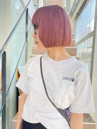 ショート ボブ/ハイトーン 🍄Kurumi🍄のヘアスタイル