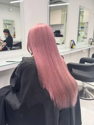 ロング カラー ヘアアレンジ ハイトーン艶カラー 🤍ゆうひのヘアスタイル