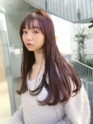 セミロング ヘアアレンジ ROBBY所属・松井美樹/似合わせ ガーリー・韓国のヘアスタイル