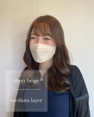 セミロング topstylist 芳賀みなみのヘアスタイル