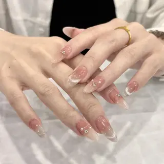 ネイル By moonネイル 🌷ワンホン/韓国風のネイルデザイン