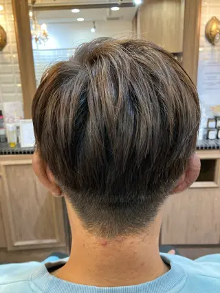 ショート メンズ ルピナス中田店長 山口大地のヘアスタイル