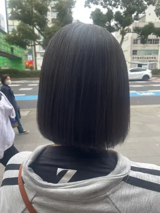 ミディアム 【guild】眞島 縮毛矯正のヘアスタイル