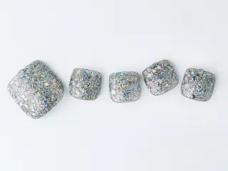 ネイル 💙🤍Tiary M🤍💙のネイルデザイン