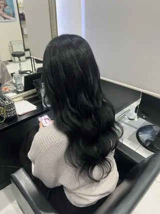 ロング カラー YUDU🍊 germe/ジェルムのヘアスタイル