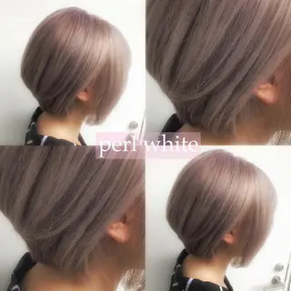 ショート カラー 🌈艶ハイトーン🌈 心を込めます🤝涼介のヘアスタイル