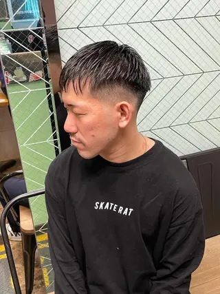 メンズ Le'a所属・渋谷/フェード/ 國分 翔のヘアスタイル